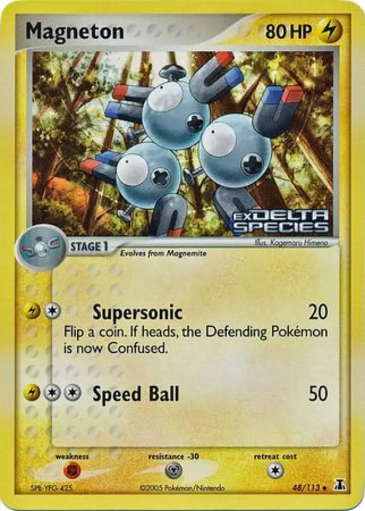 Magneton (48/113) (Stamped) [EX: Delta Species] - Pokemon Single