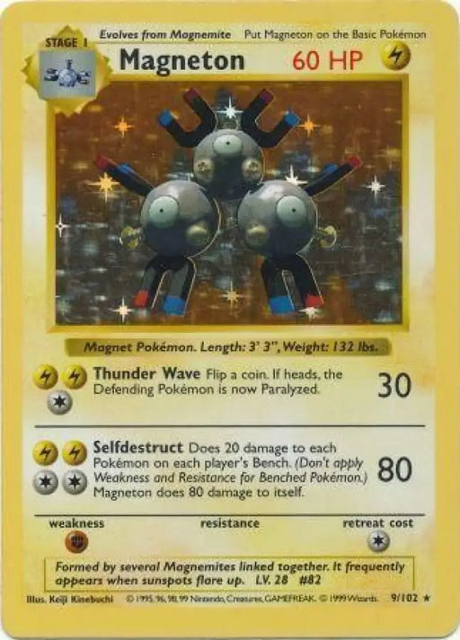 Magneton (9/102) [Base Set Shadowless Unlimited] - Pokemon Single