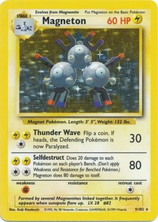 Magneton (9/102) [Base Set Unlimited] - Pokemon Single