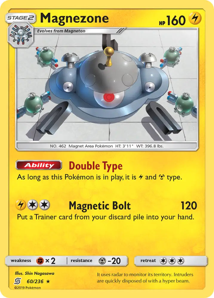 Magnezone (60/236) [Sun & Moon: Unified Minds] - Pokemon Single