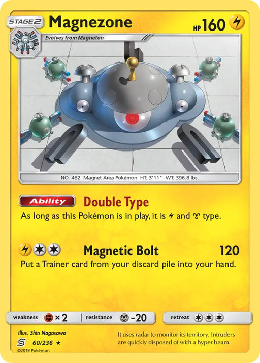 Magnezone (60/236) [Sun & Moon: Unified Minds] - Pokemon Single