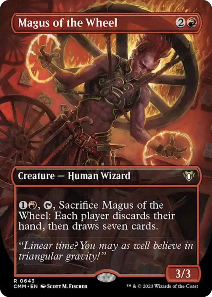 Magus of the Wheel (Borderless Alternate Art) [Commander Masters] - MTG Single