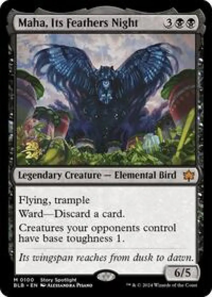 Maha, Its Feathers Night (100) [Prerelease Cards]