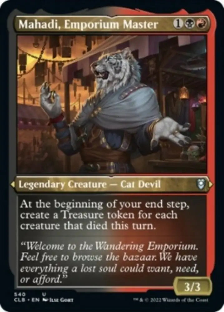 Mahadi Emporium Master (Foil Etched) [Commander Legends: Battle for Baldur’s Gate] - MTG Single