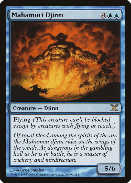 Mahamoti Djinn [Tenth Edition] - MTG Single
