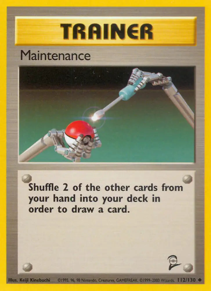 Maintenance (112/130) [Base Set 2] - Pokemon Single