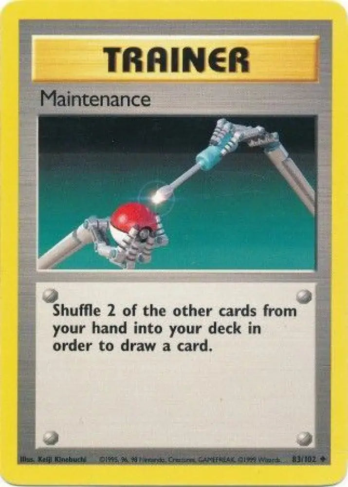 Maintenance (83/102) [Base Set Unlimited] - Pokemon Single