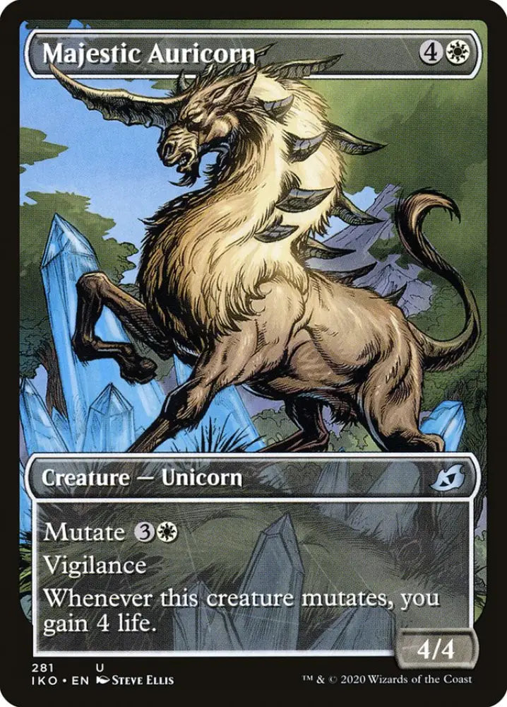 Majestic Auricorn (Showcase) [Ikoria: Lair of Behemoths] - MTG Single