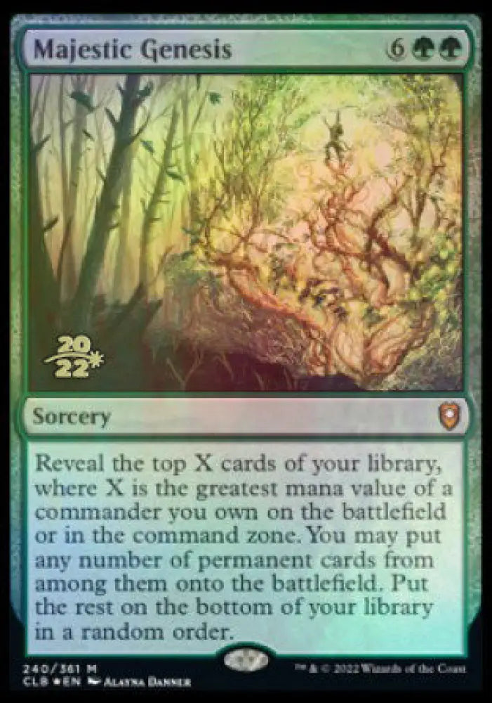 Majestic Genesis [Commander Legends: Battle for Baldur’s Gate Prerelease Promos] - MTG Single