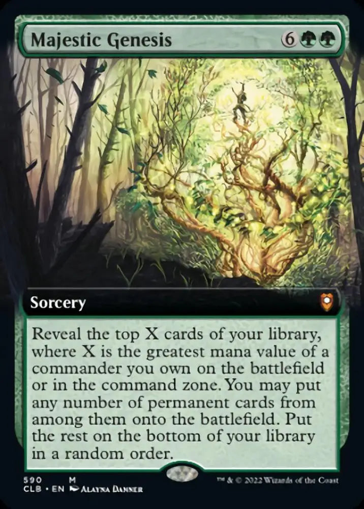Majestic Genesis (Extended Art) [Commander Legends: Battle for Baldur’s Gate] - MTG Single