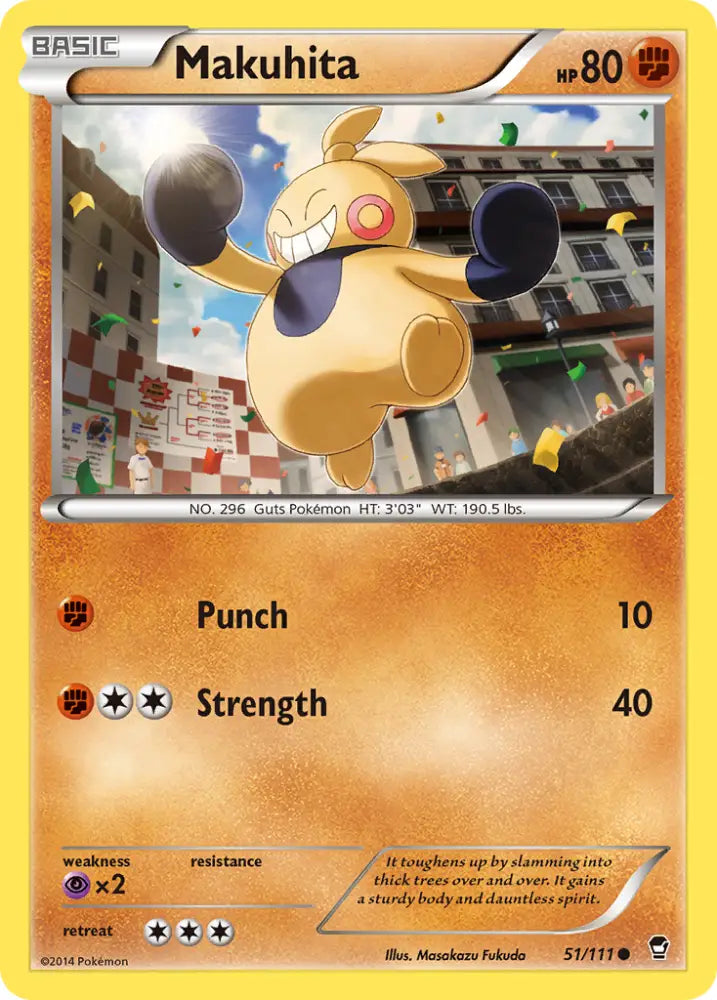 Makuhita (51/111) [XY: Furious Fists] - Pokemon Single