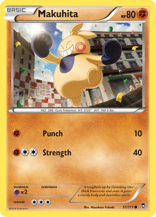 Makuhita (51/111) [XY: Furious Fists] - Pokemon Single