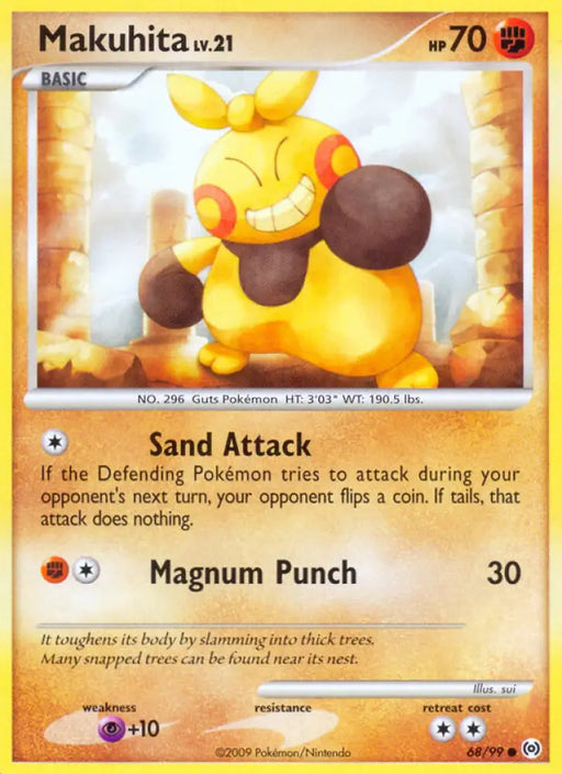 Makuhita (68/99) [Platinum: Arceus] - Pokemon Single