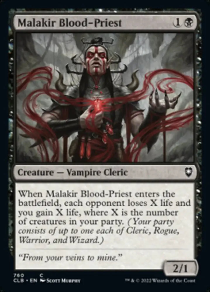 Malakir Blood-Priest [Commander Legends: Battle for Baldur’s Gate] - MTG Single