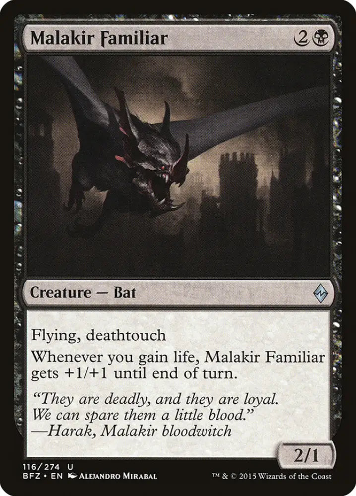 Malakir Familiar [Battle for Zendikar] - MTG Single