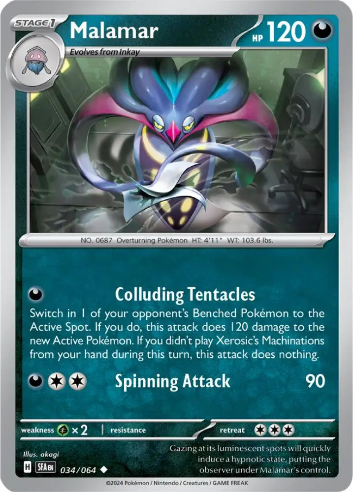 Malamar (034/064) [Scarlet & Violet: Shrouded Fable] - Pokemon Single
