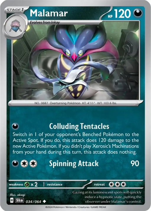 Malamar (034/064) [Scarlet & Violet: Shrouded Fable] - Pokemon Single