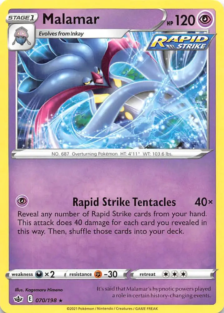 Malamar (070/198) [Sword & Shield: Chilling Reign] - Pokemon Single