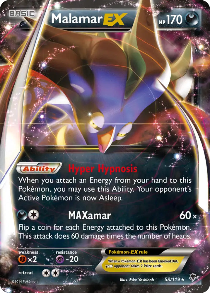 Malamar EX (58/119) [XY: Phantom Forces] - Pokemon Single