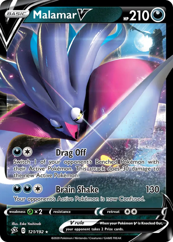 Malamar V (121/192) [Sword & Shield: Rebel Clash] - Pokemon Single