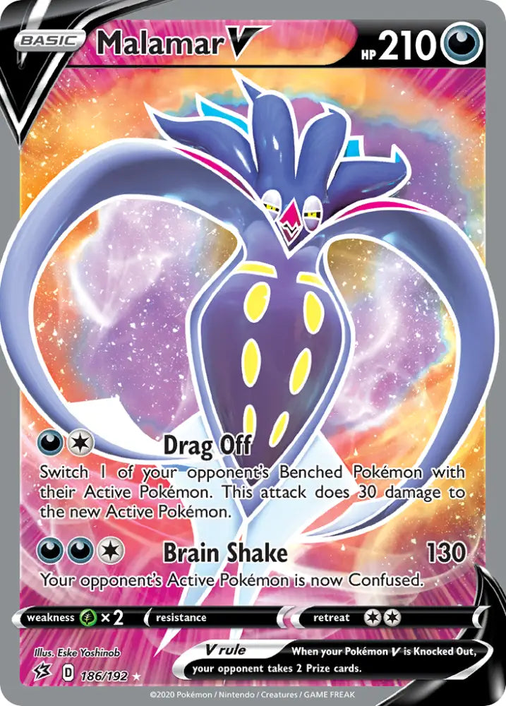 Malamar V (186/192) [Sword & Shield: Rebel Clash] - Pokemon Single
