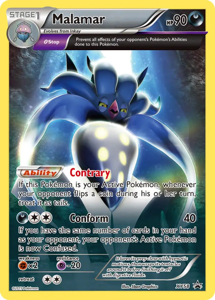 Malamar (XY58) [XY: Black Star Promos] - Pokemon Single
