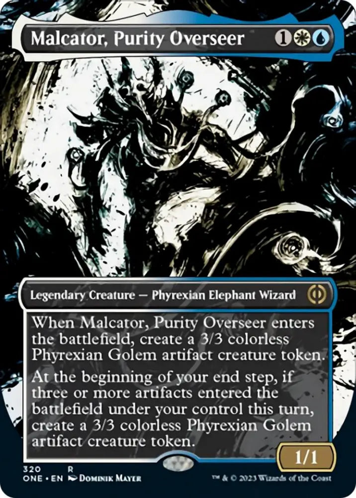 Malcator Purity Overseer (Borderless Ichor) [Phyrexia: All Will Be One] - MTG Single