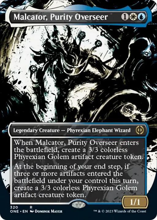 Malcator Purity Overseer (Borderless Ichor) [Phyrexia: All Will Be One] - MTG Single