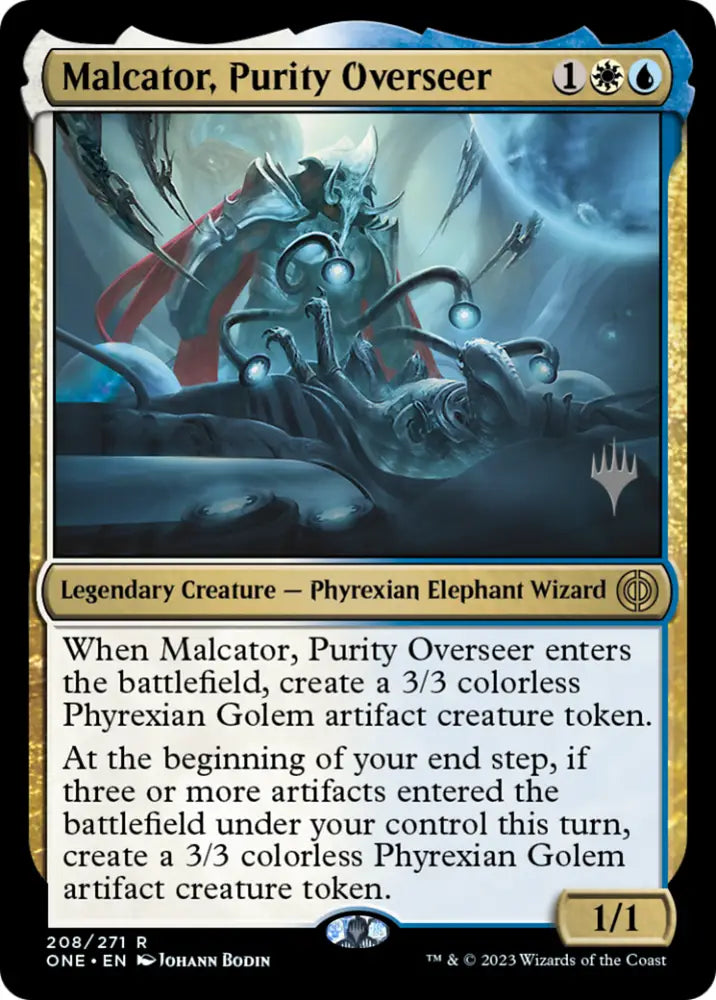 Malcator Purity Overseer (Promo Pack) [Phyrexia: All Will Be One Promos] - MTG Single