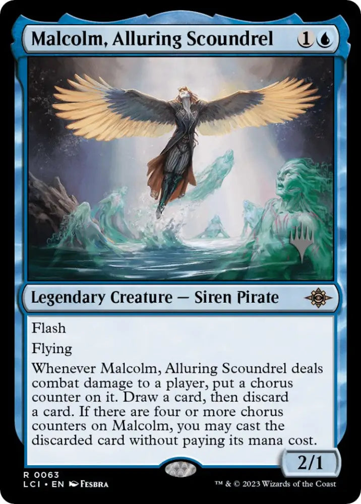 Malcolm Alluring Scoundrel (Promo Pack) [The Lost Caverns of Ixalan Promos] - MTG Single