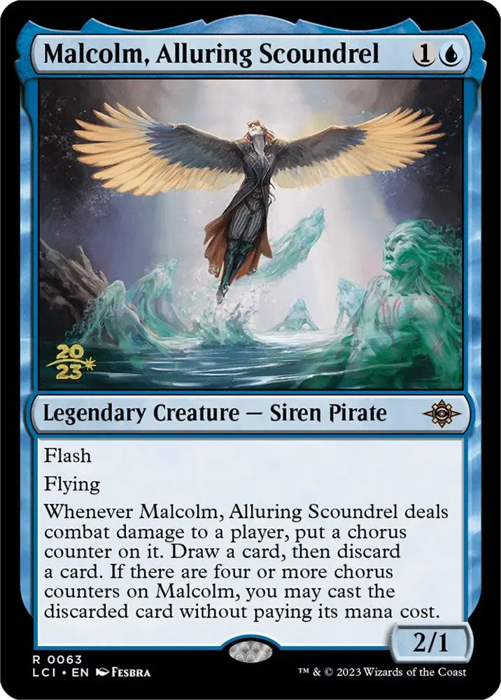 Malcolm Alluring Scoundrel [The Lost Caverns of Ixalan Prerelease Cards] - MTG Single