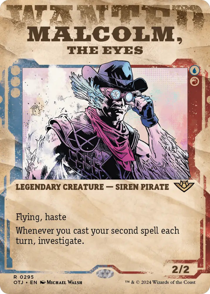 Malcolm the Eyes (Showcase) [Outlaws of Thunder Junction] - MTG Single