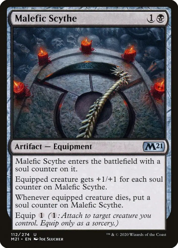Malefic Scythe [Core Set 2021] - MTG Single
