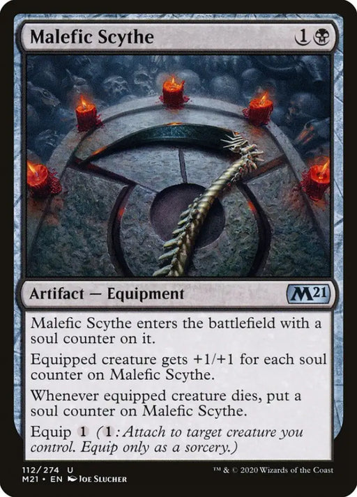 Malefic Scythe [Core Set 2021] - MTG Single