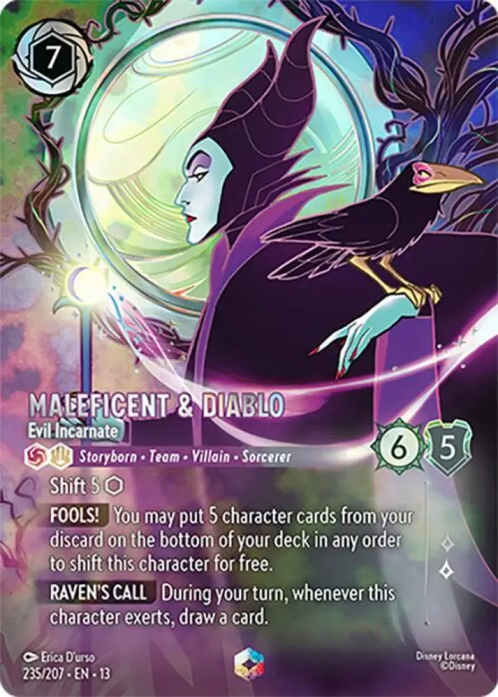 Maleficent & Diablo - Evil Incarnate (Enchanted) (235/204) [Attack of the Vine!]