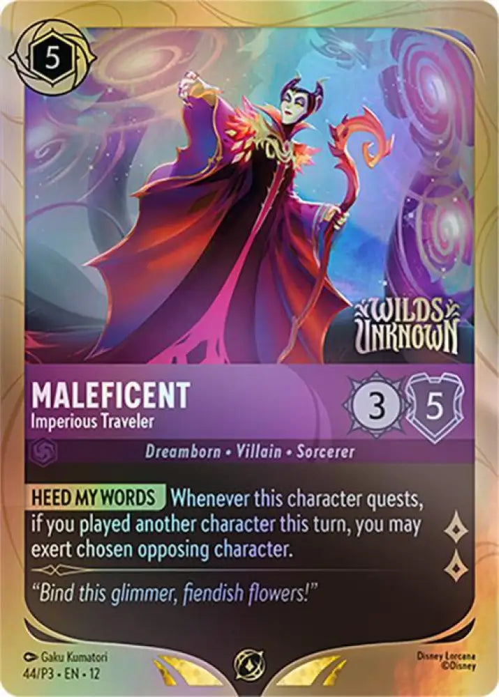 Maleficent - Imperious Traveler (44) [Disney Lorcana Promo Cards]