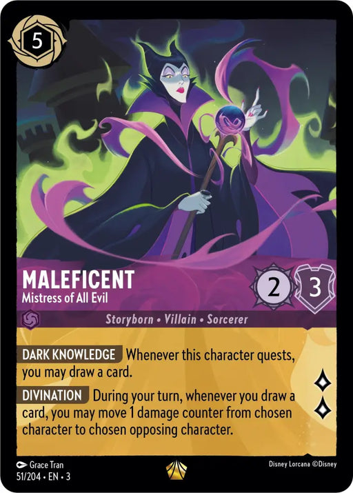 Maleficent - Mistress of All Evil (51/204) [Into the Inklands] - Lorcana Single