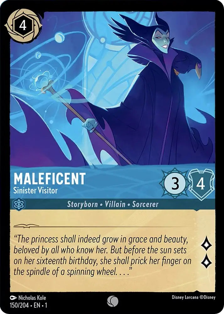 Maleficent - Sinister Visitor (150/204) [The First Chapter] - Lorcana Single