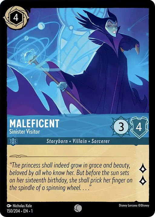 Maleficent - Sinister Visitor (150/204) [The First Chapter] - Lorcana Single
