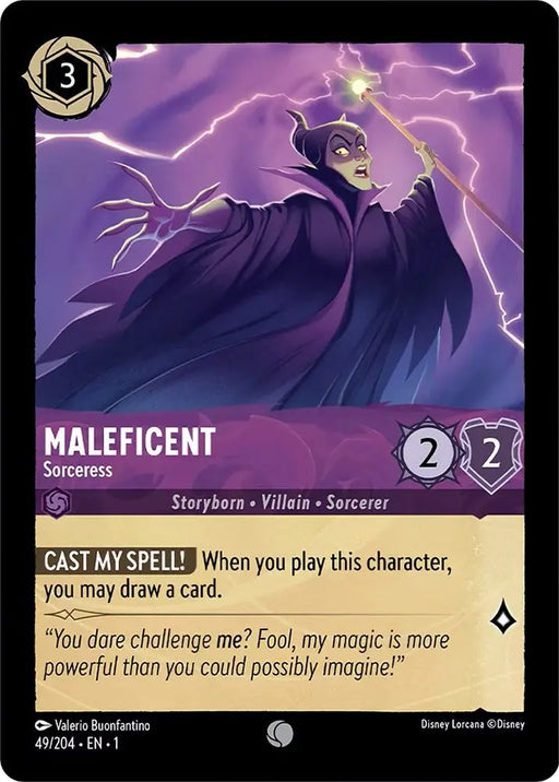 Maleficent - Sorceress (49/204) [The First Chapter] - Lorcana Single