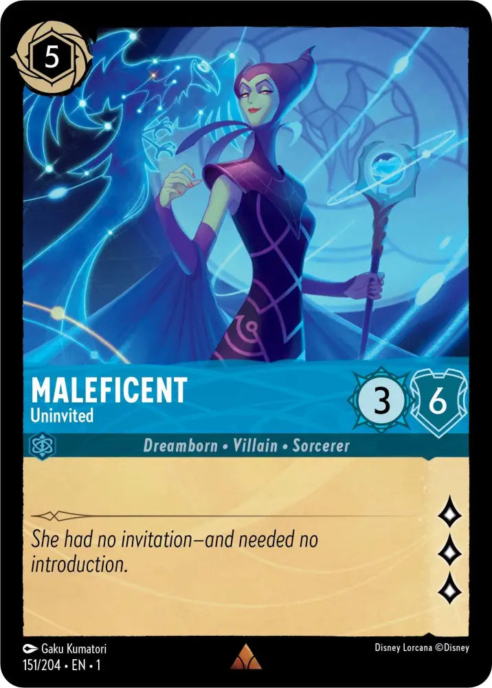 Maleficent - Uninvited (151/204) [The First Chapter] - Lorcana Single