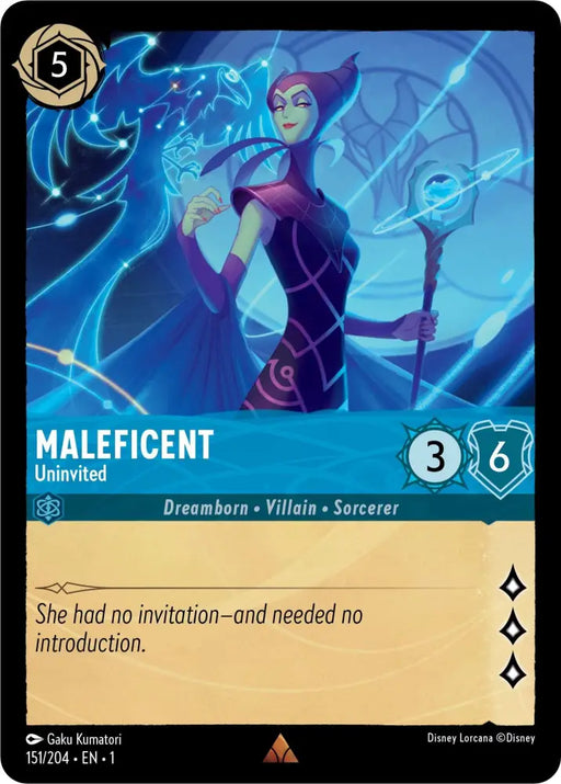 Maleficent - Uninvited (151/204) [The First Chapter] - Lorcana Single