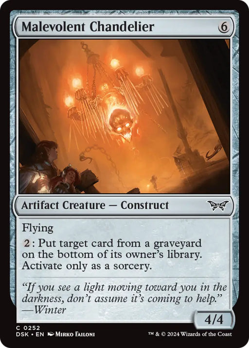 Malevolent Chandelier [Duskmourn: House of Horror] - MTG Single