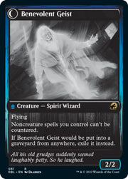 Malevolent Hermit // Benevolent Geist [Innistrad: Double Feature] - MTG Single