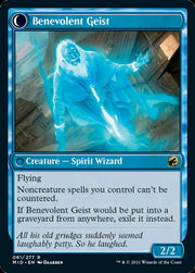 Malevolent Hermit // Benevolent Geist [Innistrad: Midnight Hunt] - MTG Single