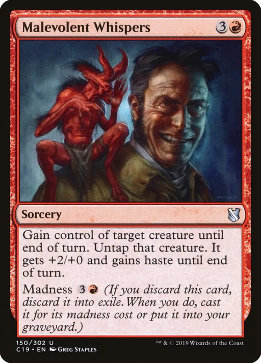 Malevolent Whispers [Commander 2019] - MTG Single