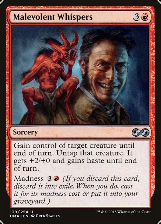 Malevolent Whispers [Ultimate Masters] - MTG Single