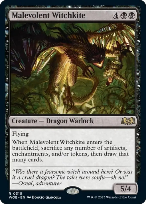 Malevolent Witchkite [Wilds of Eldraine] - MTG Single