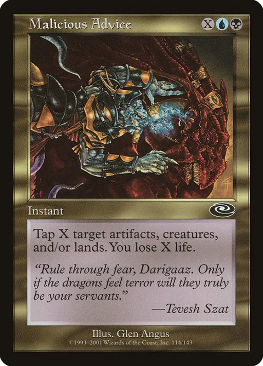 Malicious Advice [Planeshift] - MTG Single
