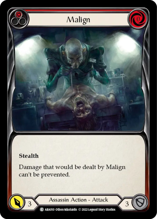 Malign (Red) [Outsiders] (Arakni Blitz Deck) - Flesh And Blood Single